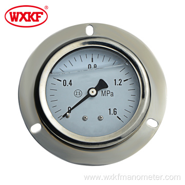 panel pressure gauge with flange 63mm